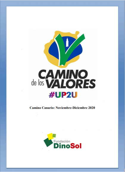 Se puede observar el cartel del evento junto al logo de la Fundación DinoSol.