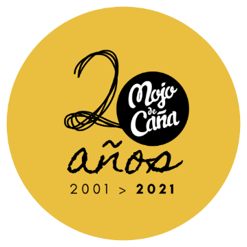 Logo mojo de caña 20 años 