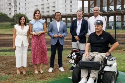 Foto de la presentación del Torneo de Golf Adaptado