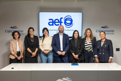 Foto del Consejo Autonómico de la Asociación Española de Fundaciones (AEF) en Canarias