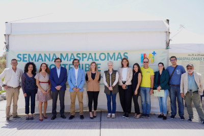 Representantes de las entidades participantes en la Semana Maspalomas Sostenible 2023