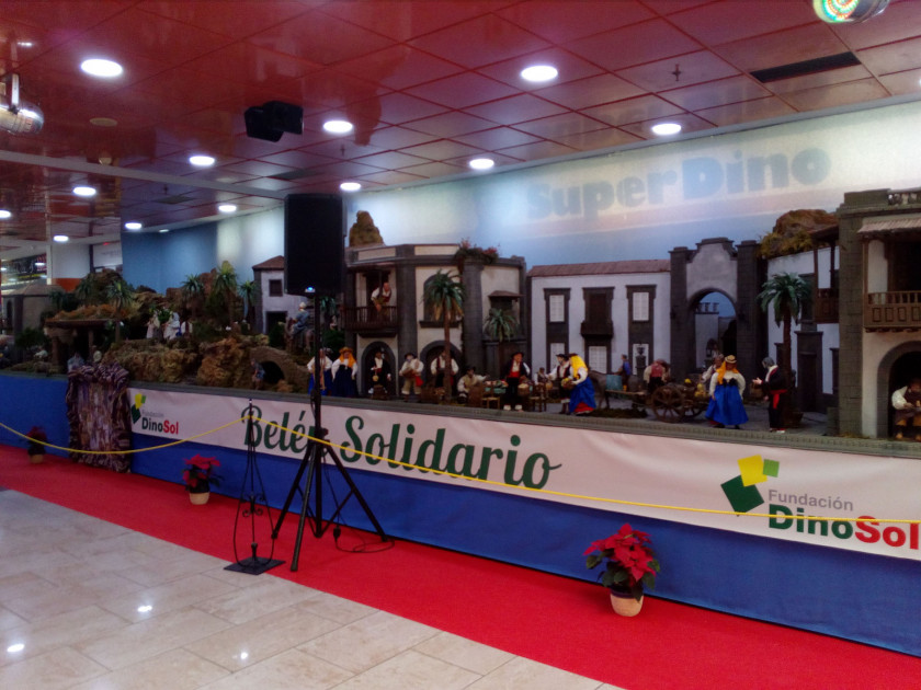 inauguración del Belén Solidario de la Fundación Dinosol