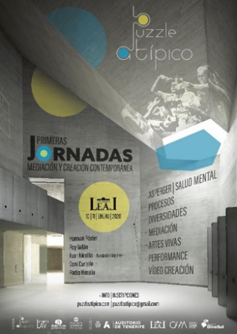 Cartel de las Primeras Jornadas de Mediación y Creación Contemporánea. ASPERCAN