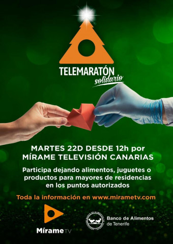 Se puede observar el cartel del Telemaratón Solidario.