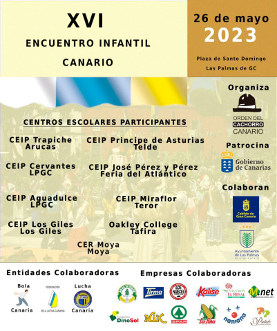 Cartel del XVI Encuentro Infantil Canario