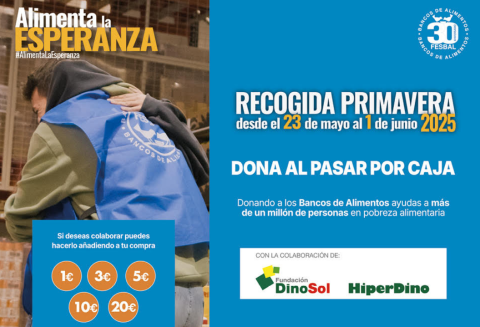 Cartel de la campaña Gran Recogida de Primavera de los Bancos de Alimentos